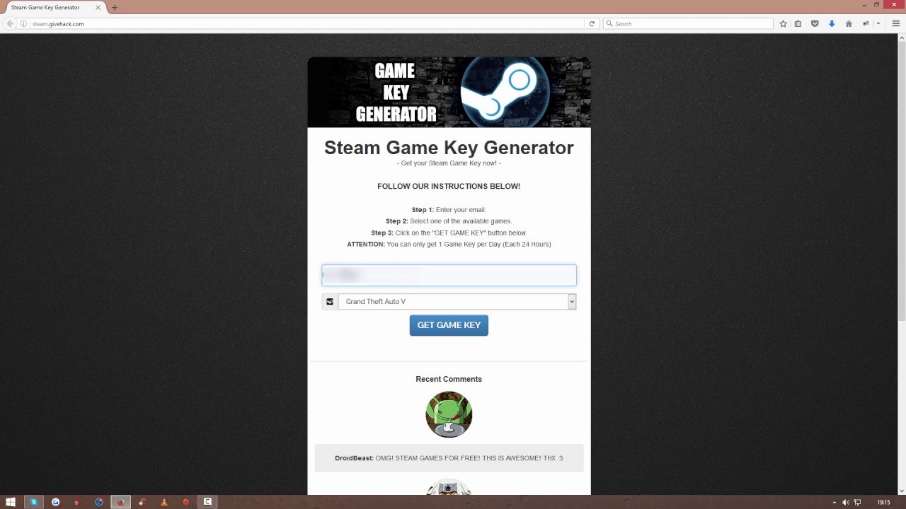 free steam game key generator online